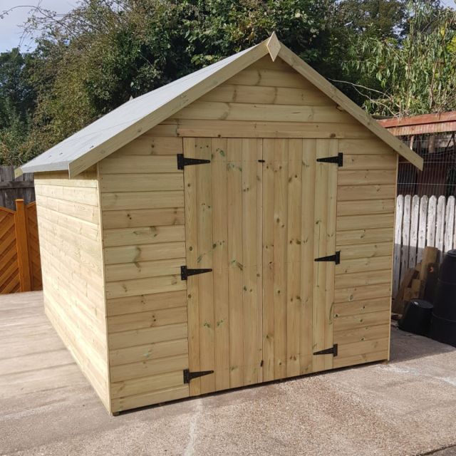 Apex Shed Front Double Doors No Windows