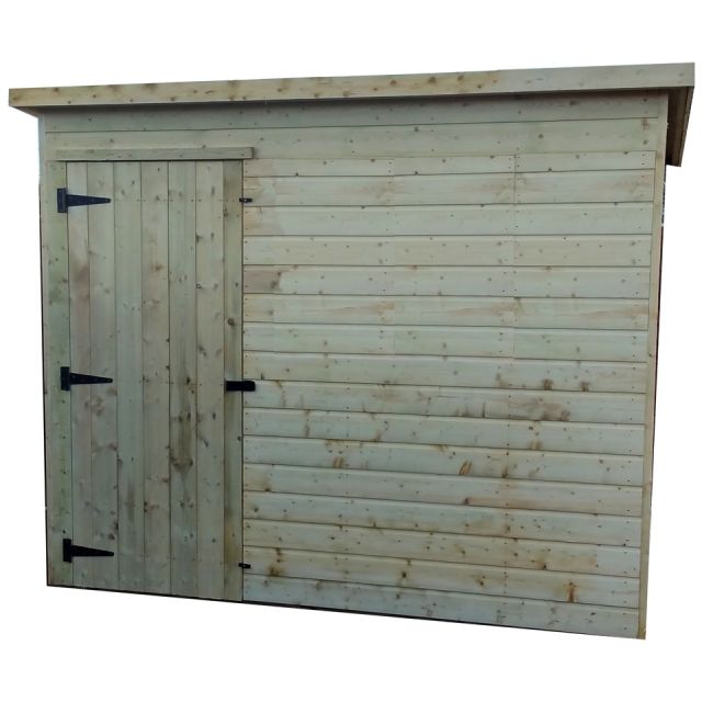 Pent Shed 6ft Wide x 4ft Deep No Windows Front Door To The Left