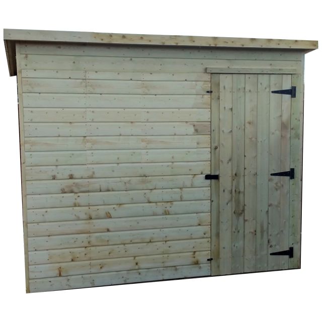 Pent Shed 6ft Wide x 4ft Deep No Windows Front Door To The Right